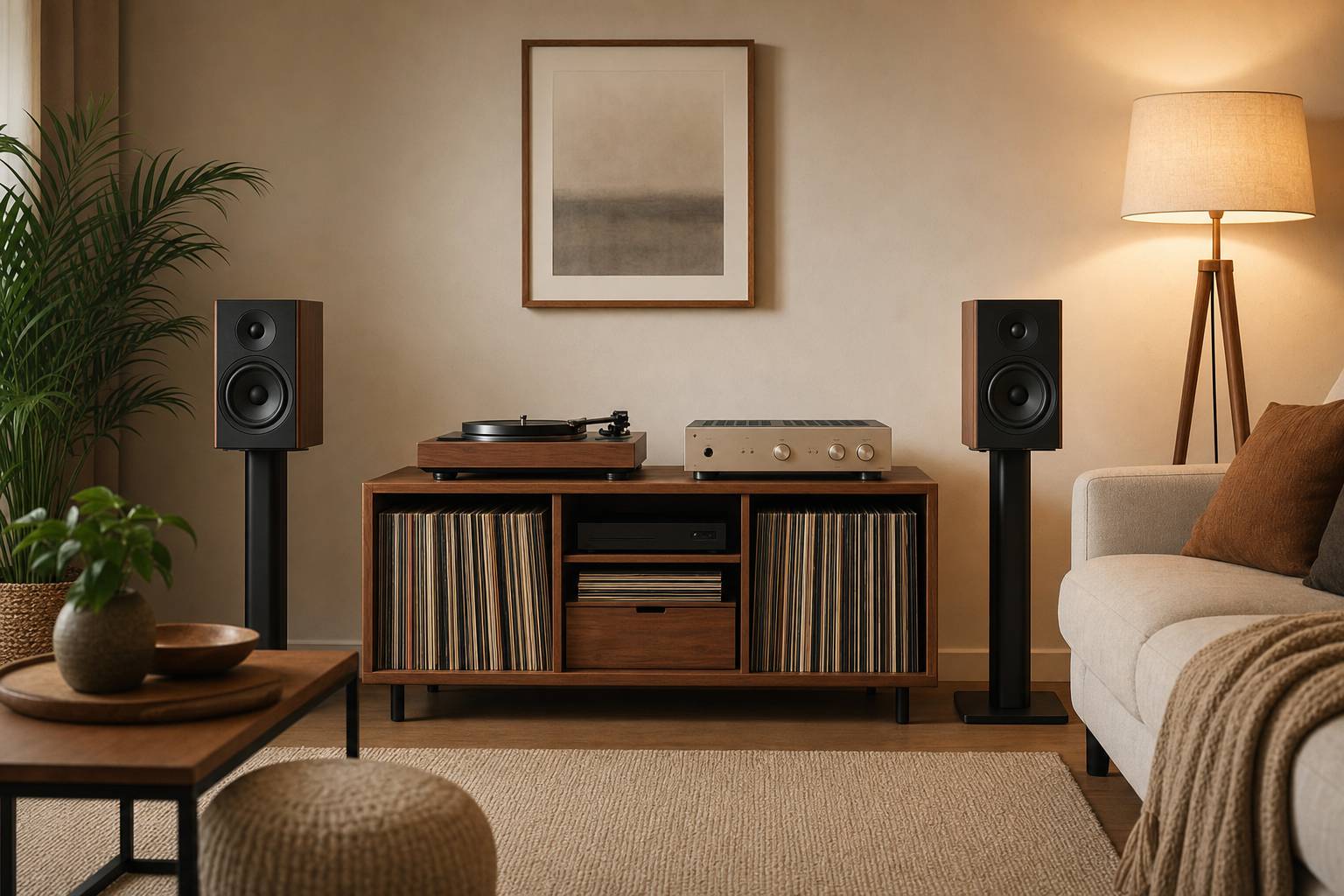 Rincón Hi‑Fi con estilo: cómo montar un espacio para tocadiscos, amplificador y altavoces en casa